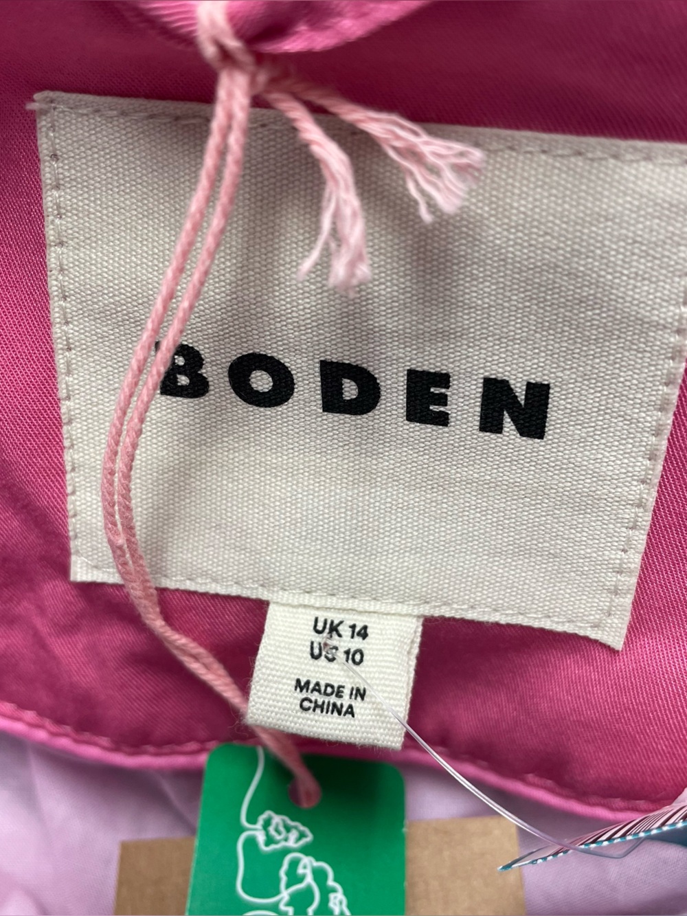 NWT Boden Pink Multi Applique Jacket Size 10 - Picture 6 of 9